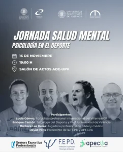 Cartel Salud Mental Upv 16 Nov 2023 | ASOC DE PSICOLOGIA DE L ESPORT DE LA COMUNIDAD VALENCIANA